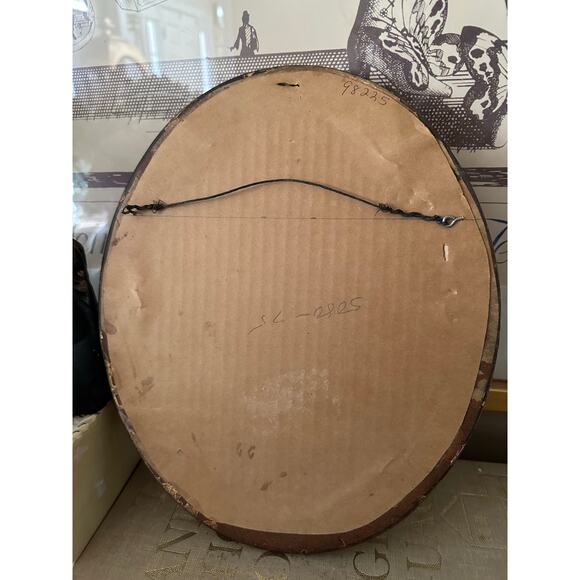 2 vintage Framed Victorian French Fashion Prints La Mode Illustree oval set - Picture 6 of 12